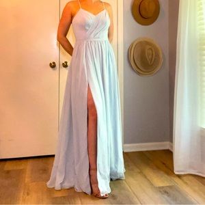 Azazie Cora Bridesmaid Dress -  Mist. Size:4